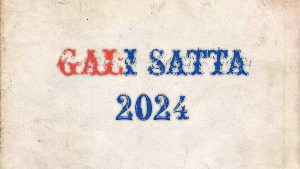 Gali Satta Chart 2024